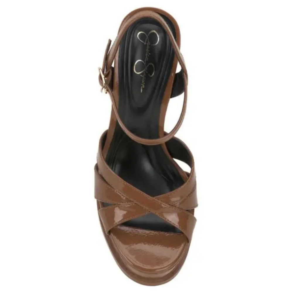 🆕⭐ Jessica Simpson Caramel Brown Platform Sandals
